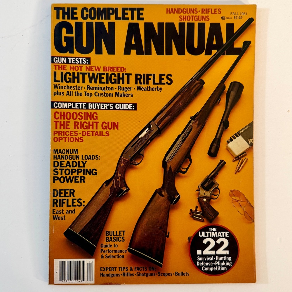 Vintage The Complete Gun Annual Magazine Fall 1981 Lightweight Rifles Winchester